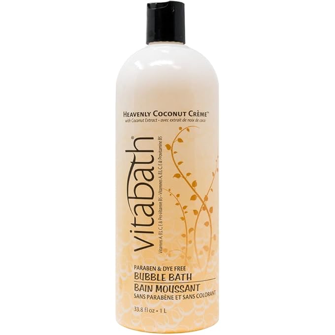 Vitabath Bubble Bath, Heavenly Coconut Creme, 33.8 Fluid Ounce